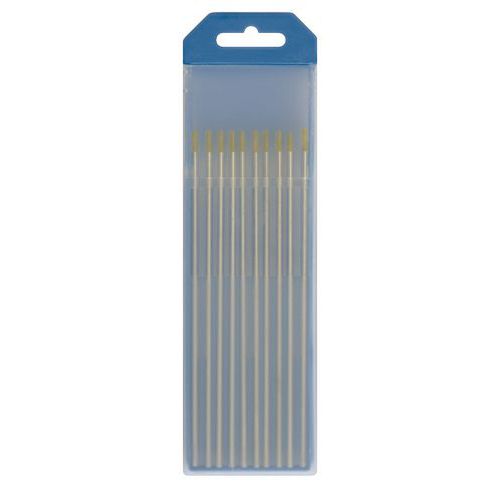 10 Wolfram-Lanthan-Elektroden WL15, 1,6 Mm, Gold – Für WIG-Schweißen AC/DC, Vielseitig & Präzise
