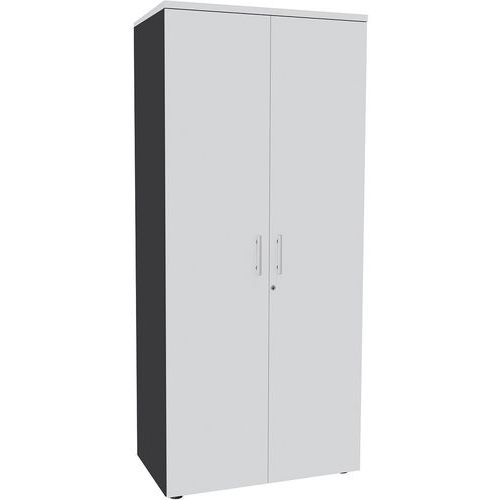 Hoher Schrank Urban Hochglanzgriff 180 x 80 cm 4 Fachböden - zu montieren