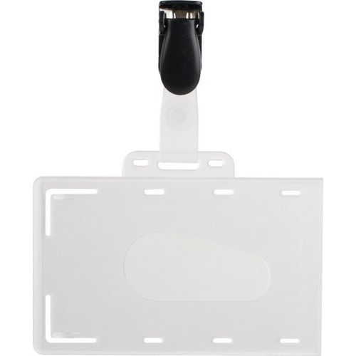 Ausweis mit Clip aus hartem PVC - Pavo