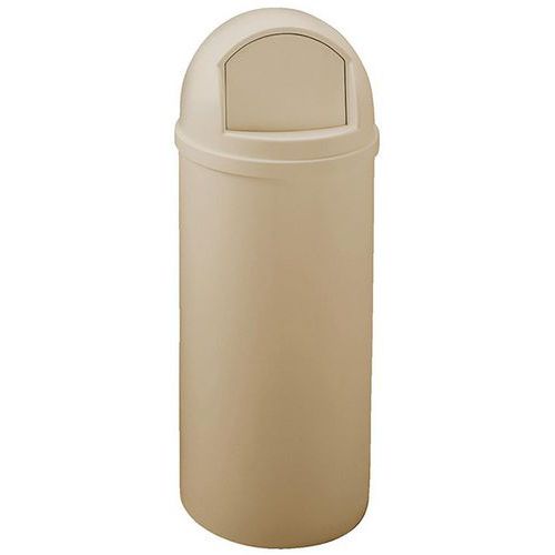 Abfallbehälter Marshall Dome - 57L - beige - Rubbermaid Abfallbehälter Marshall Dome - 57L - beige - Rubbermaid