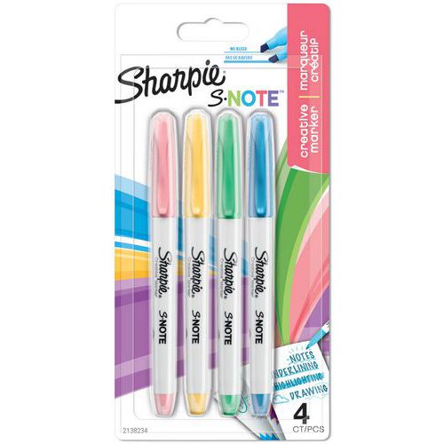 Kreativmarker Sharpie S-Note, diverse Farben - Sharpie